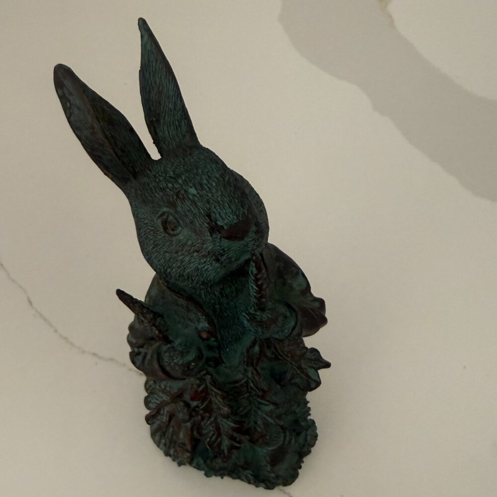 Easter Peter Rabbit with Raddish Statue - Picture 6 of 14
